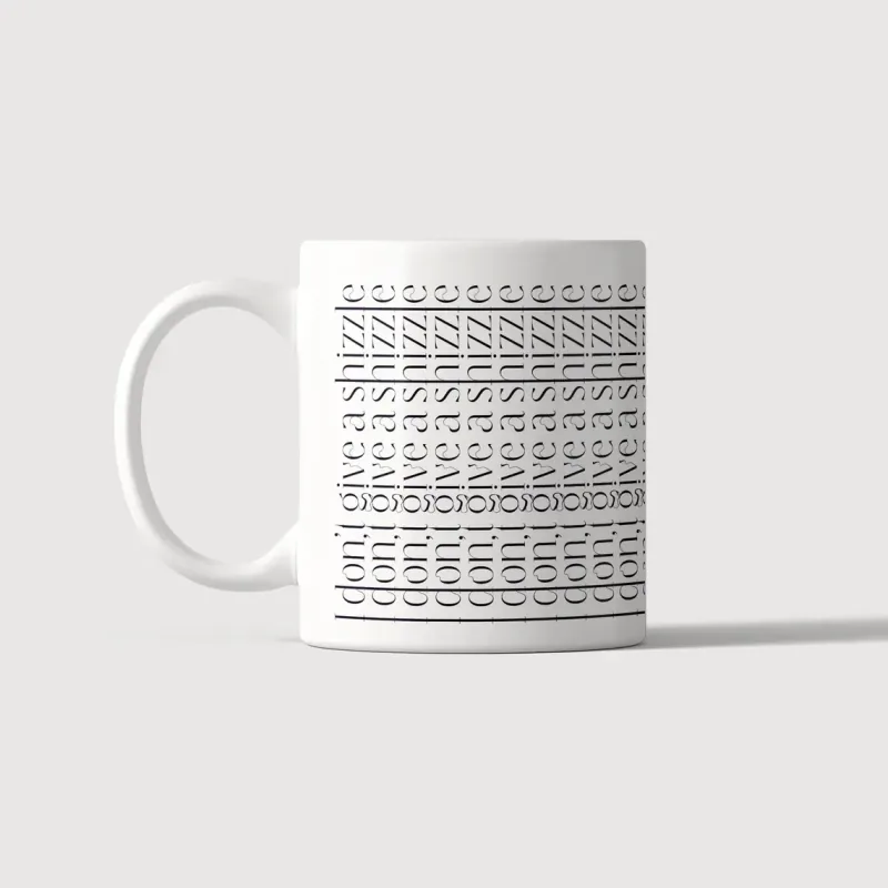 Tasse mit dem Spruch I don't give a shizzle